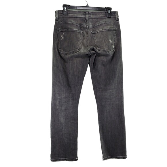 A Gold E 26 Isabel Slim Fit Boyfriend Agolde Grey Distressed Holes Low Rise - Picture 2 of 11